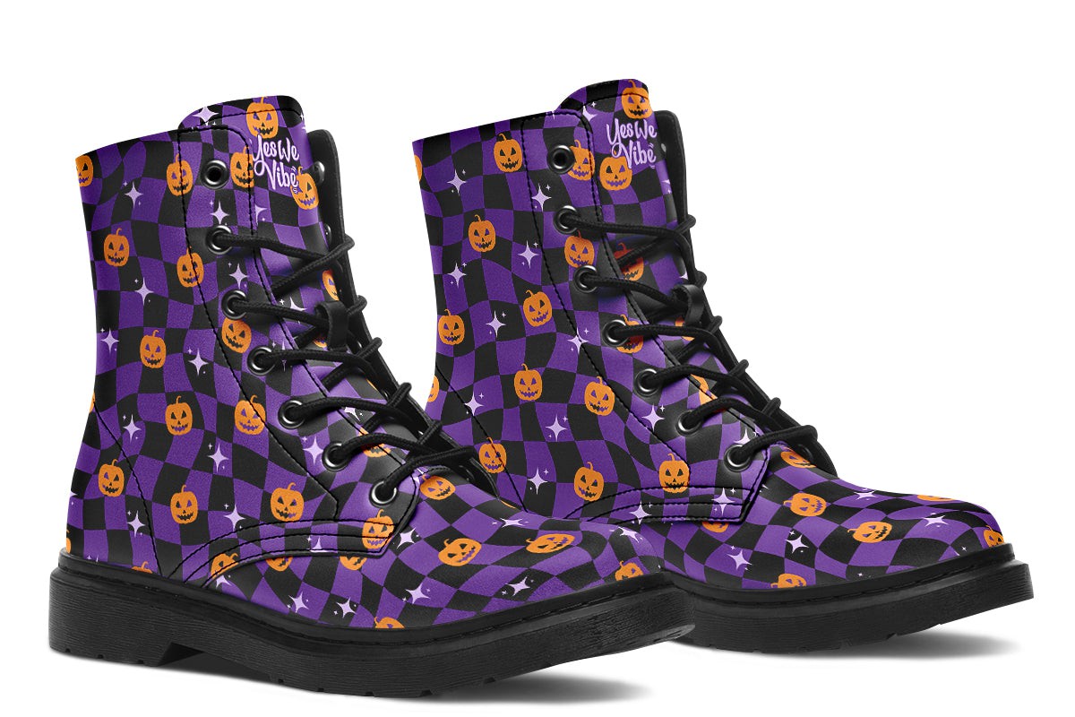 Halloween Distorted Checkered