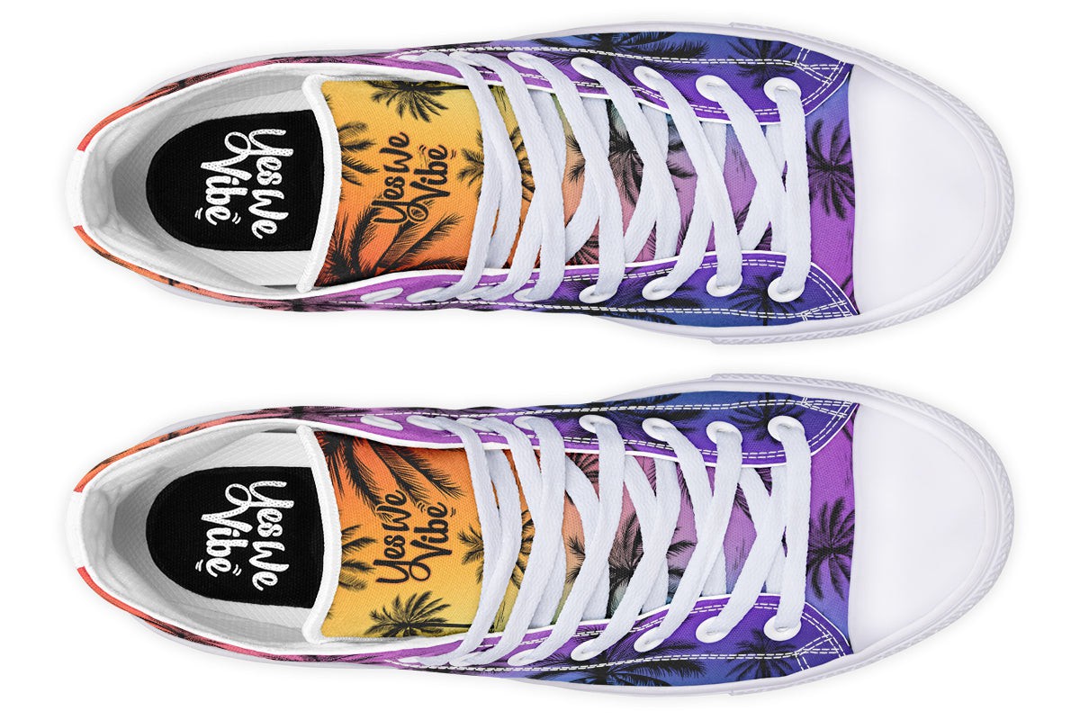 Chilling With Colors Palm Trees