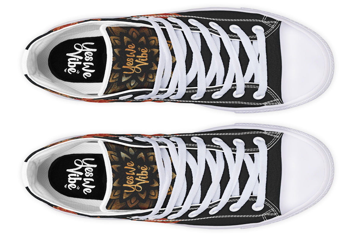 Gold Mandala And Red Roses