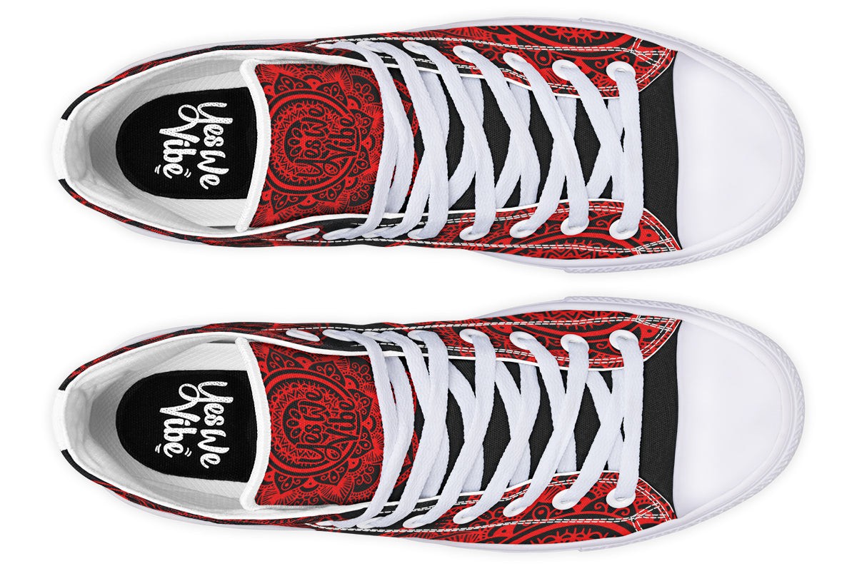 Red Dream Catcher Sun And Moon Mandala