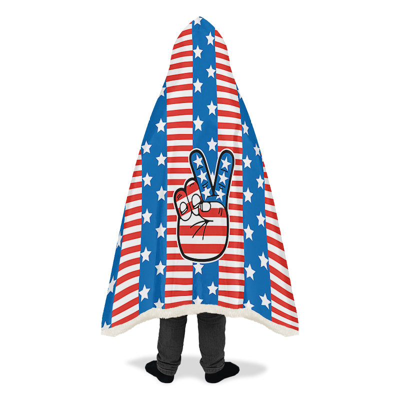 Peace Sign U S A Flag