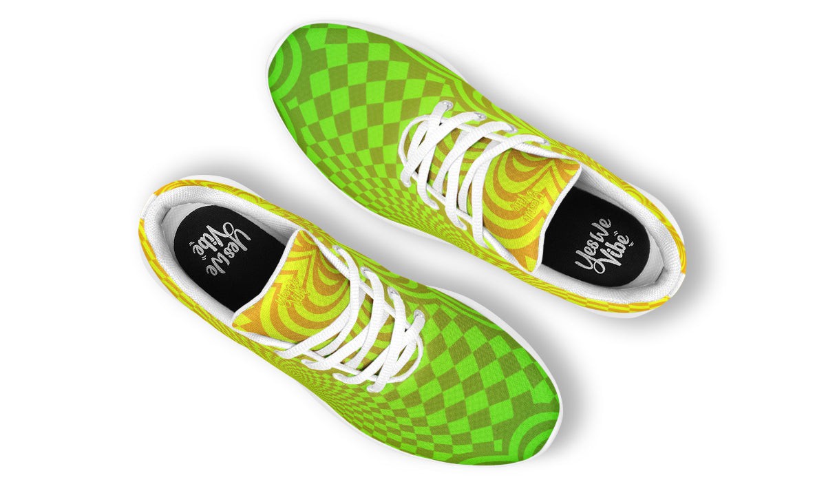 Optical Illusion Yellow Green