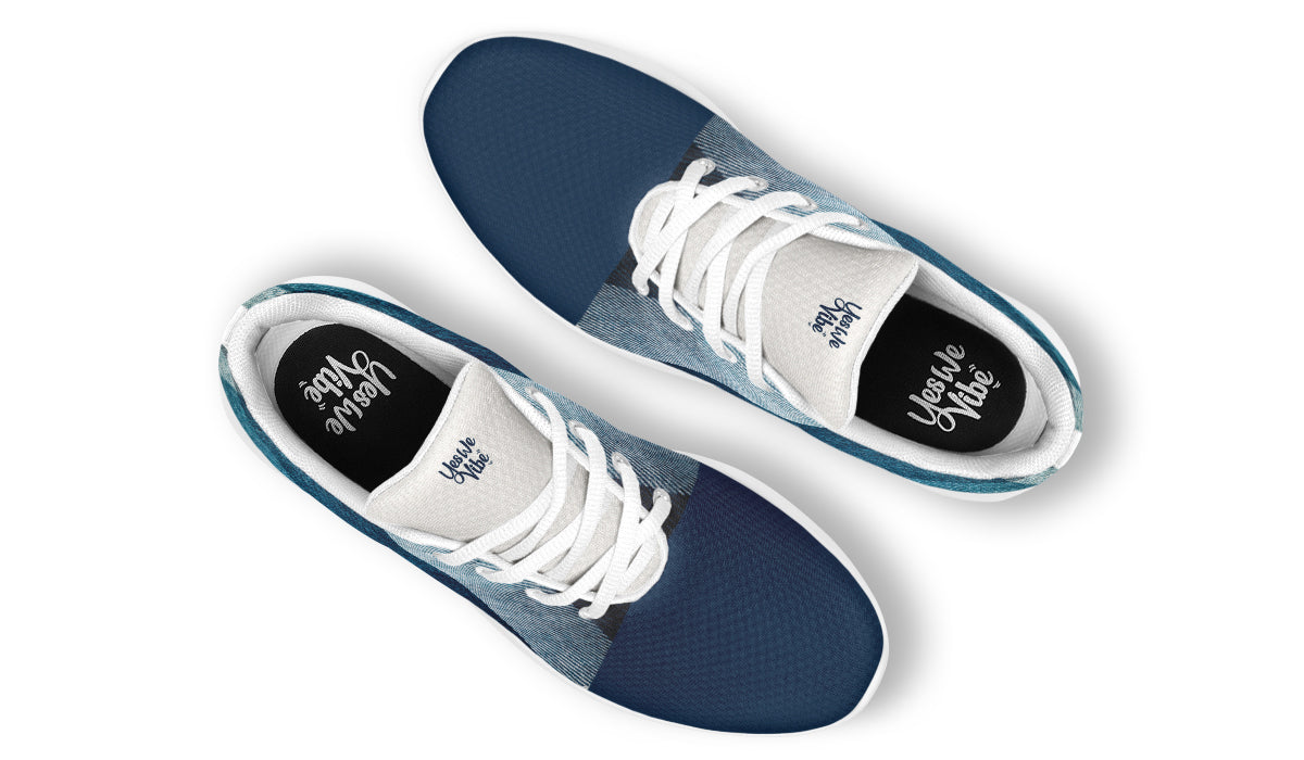 Plaid Color White Navy