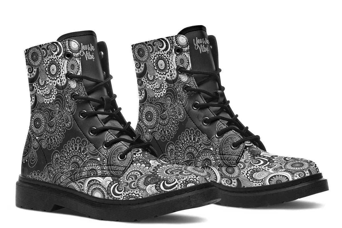 Black And White Flower Mandala