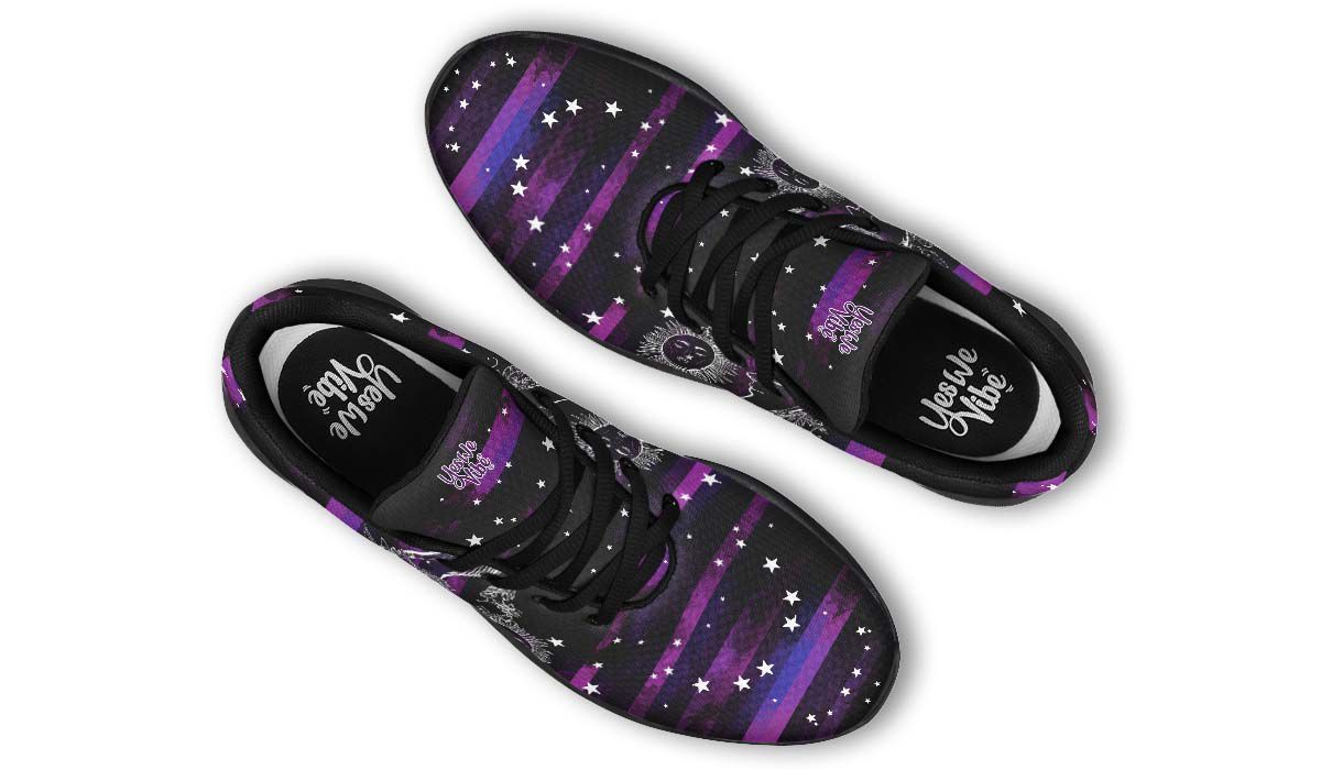 Purple White Sun And Moon