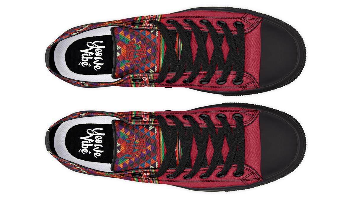 Triangles Pattern Red