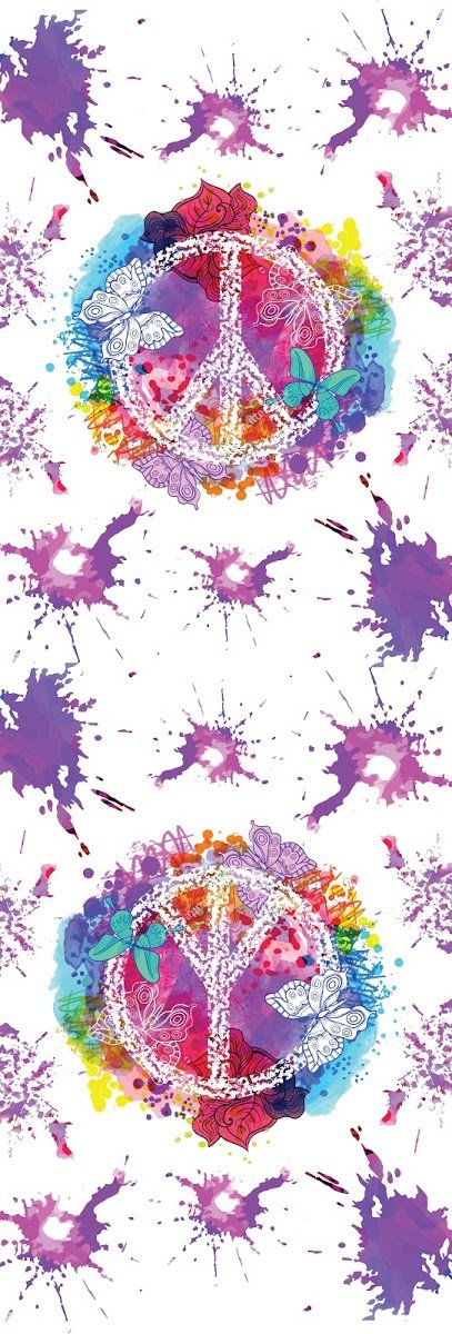 Colorful Peace And Butterflies