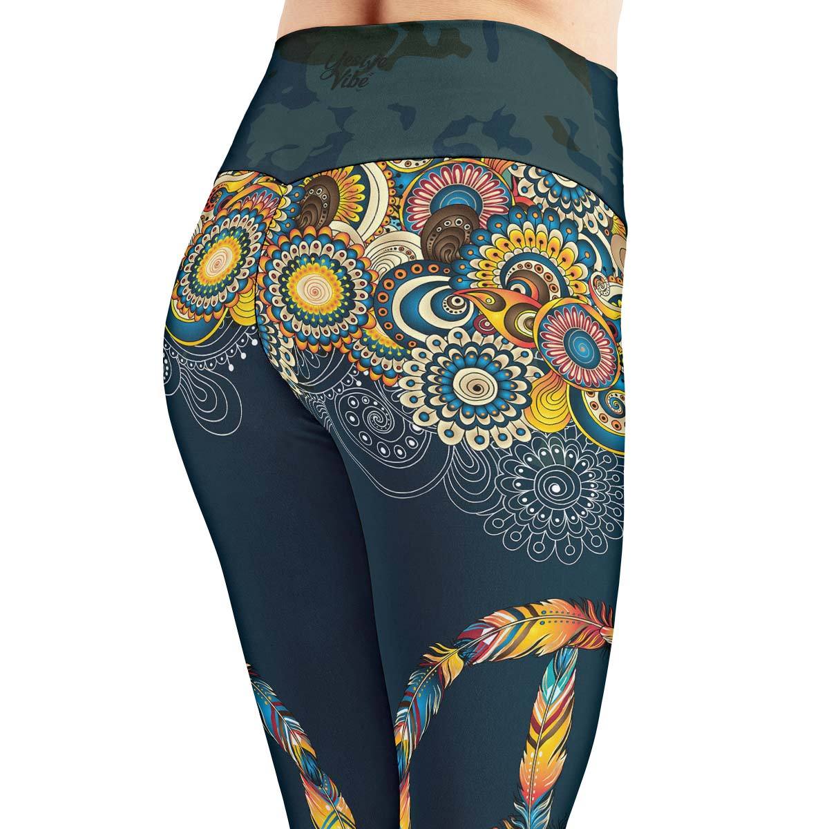 Peace And Mandala Feathers