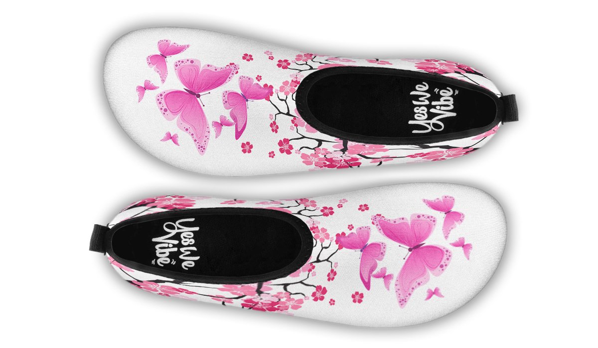 Cherry Blossom And Butterflies