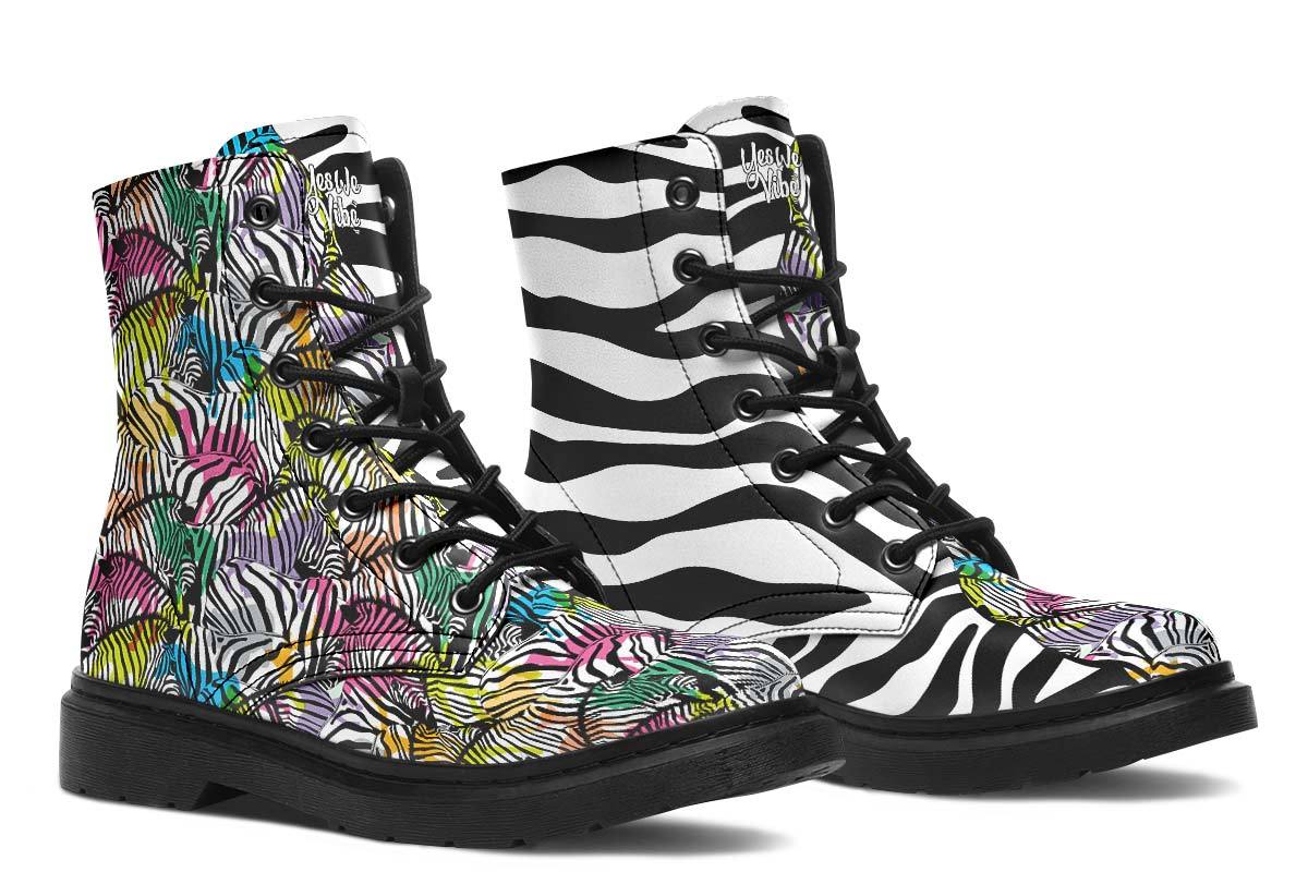 Colorful Zebras And Pattern