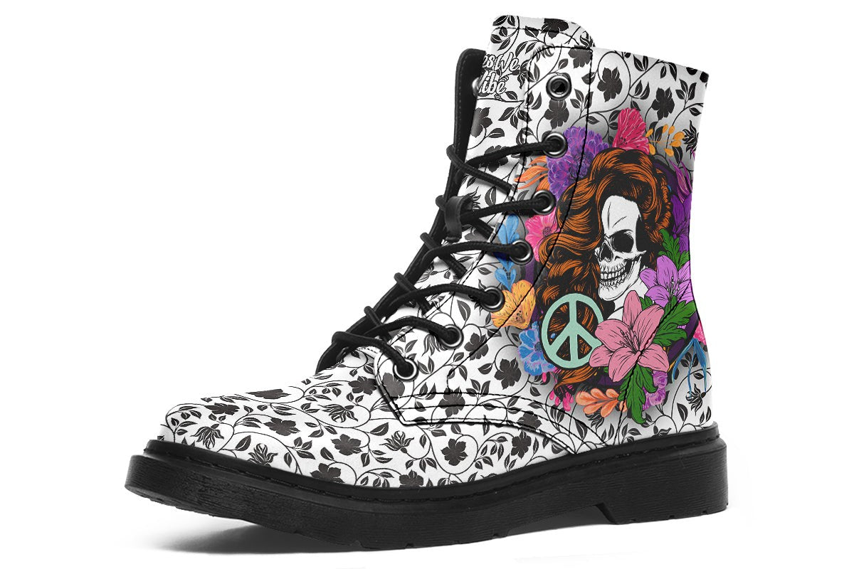 Gypsy Skull Peace White