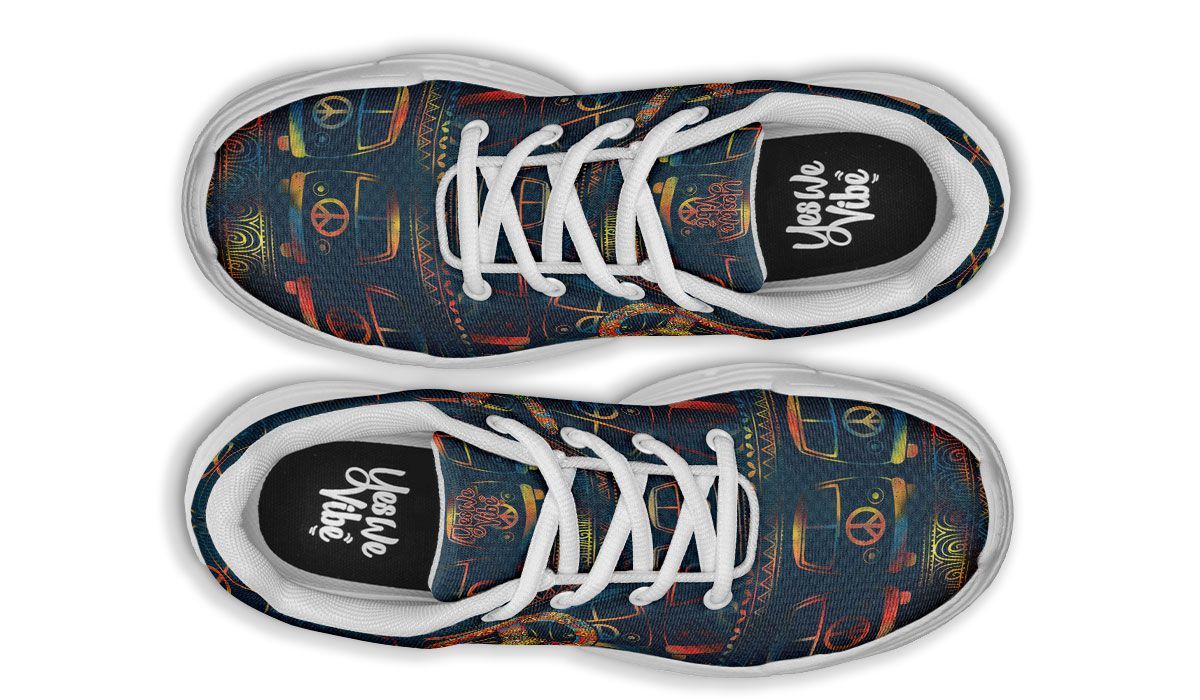 Abstract Color Hippie Bus