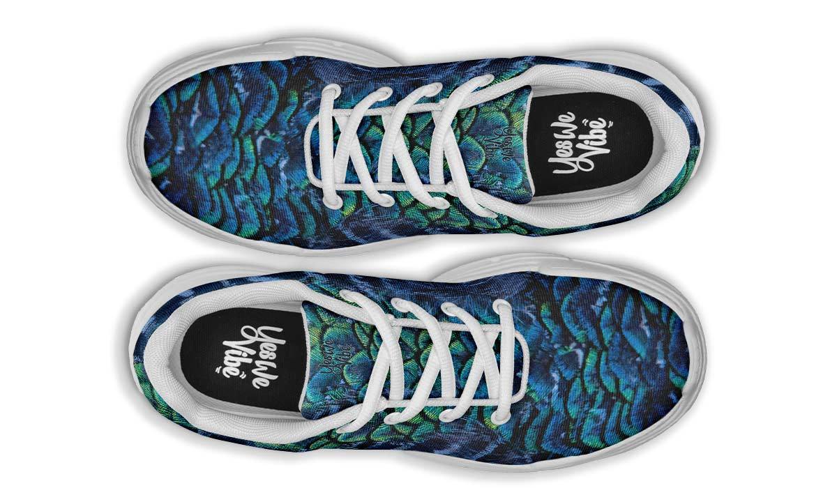 Blue Peacock Feather