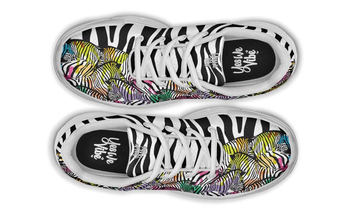 Colorful Zebras And Pattern