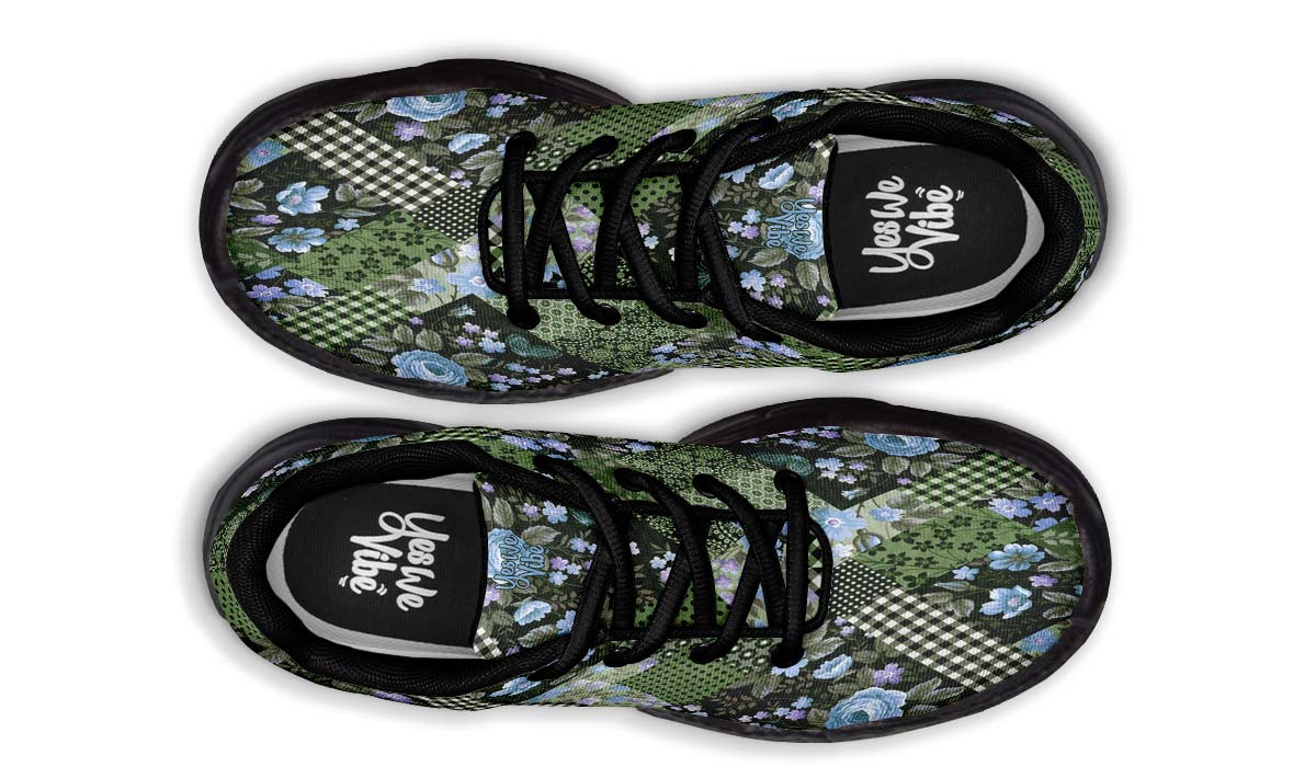 Flower Stripe Blue Rose