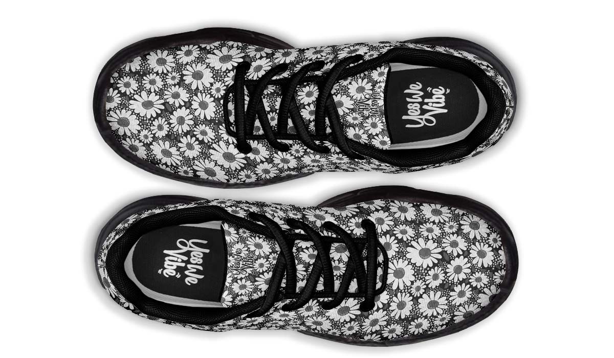 Flowerpattern Blackand White