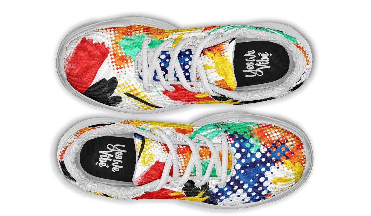 Halftones And Paint Splatters