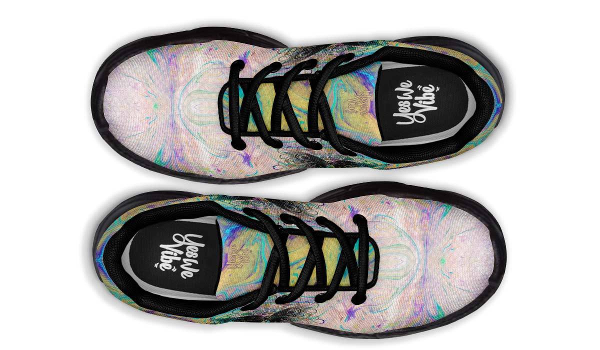 Watercolor Butterfly And Flower