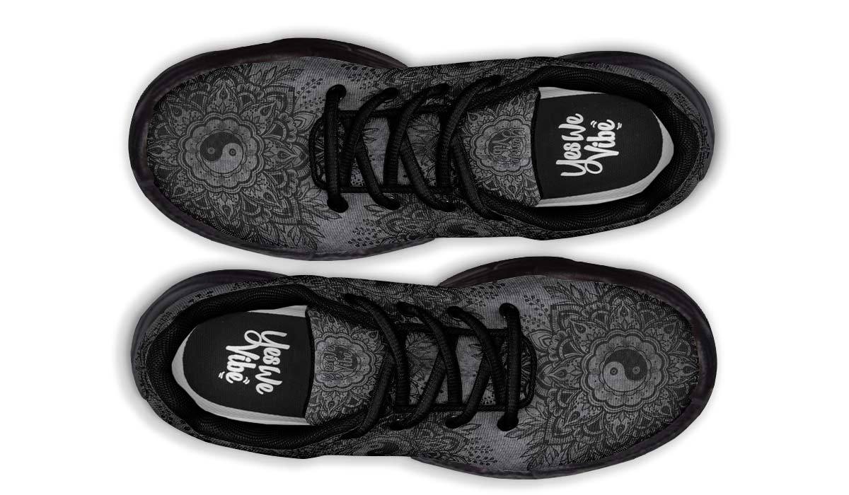 Yin Yang Mandala Grey