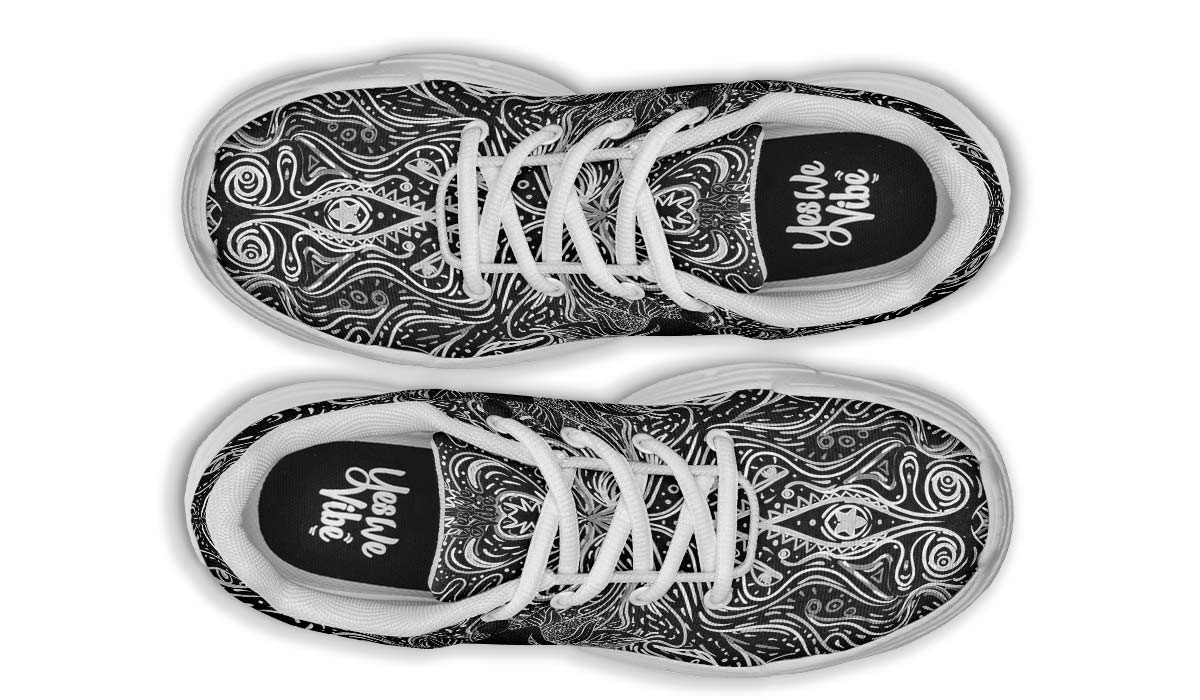 Yoga Lotus Blackand White