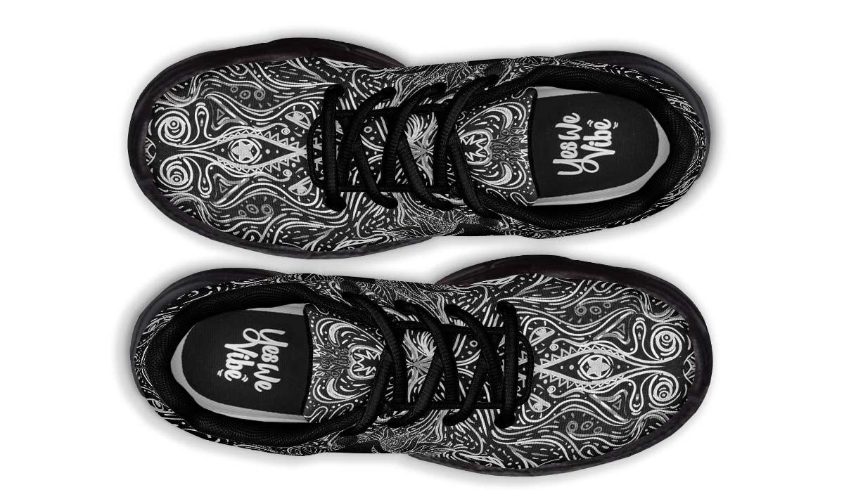 Yoga Lotus Blackand White