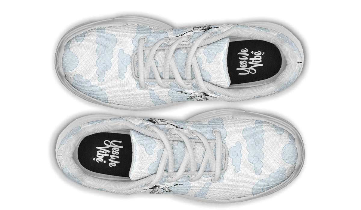 Cute Cranes And Clouds