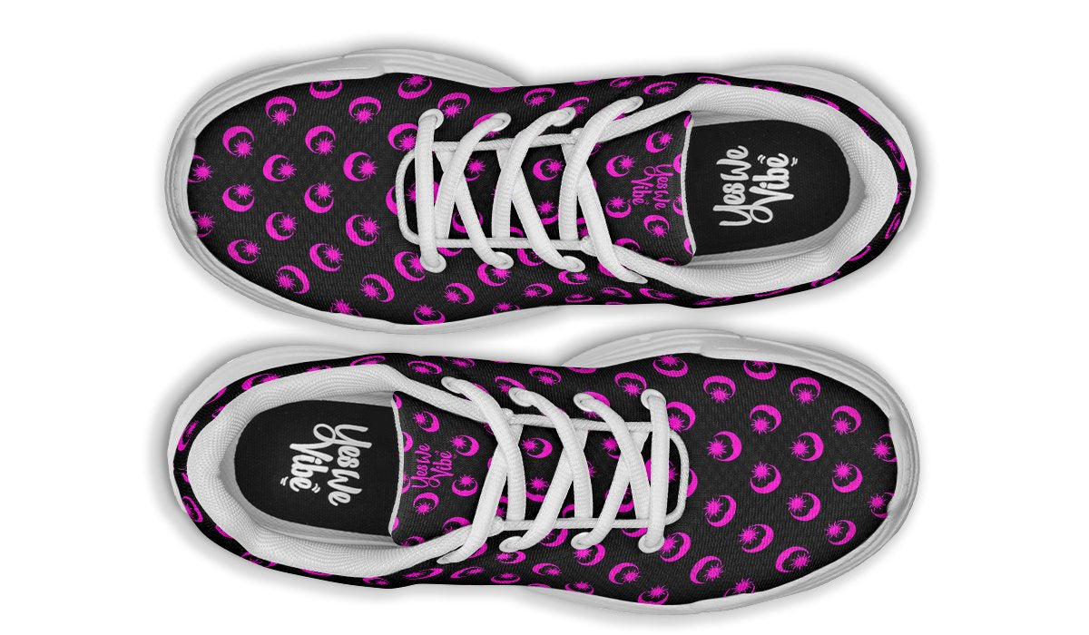 Pink Sun And Moon Pattern