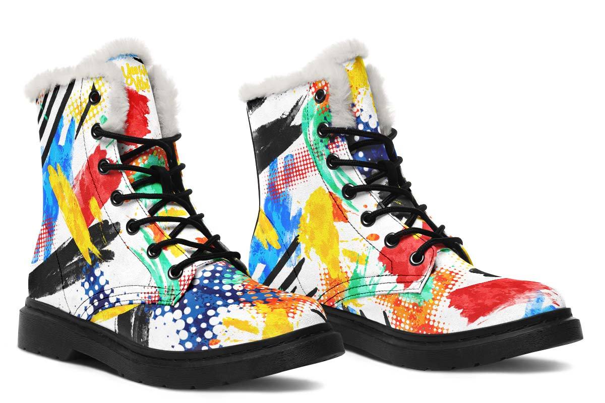 Halftones And Paint Splatters