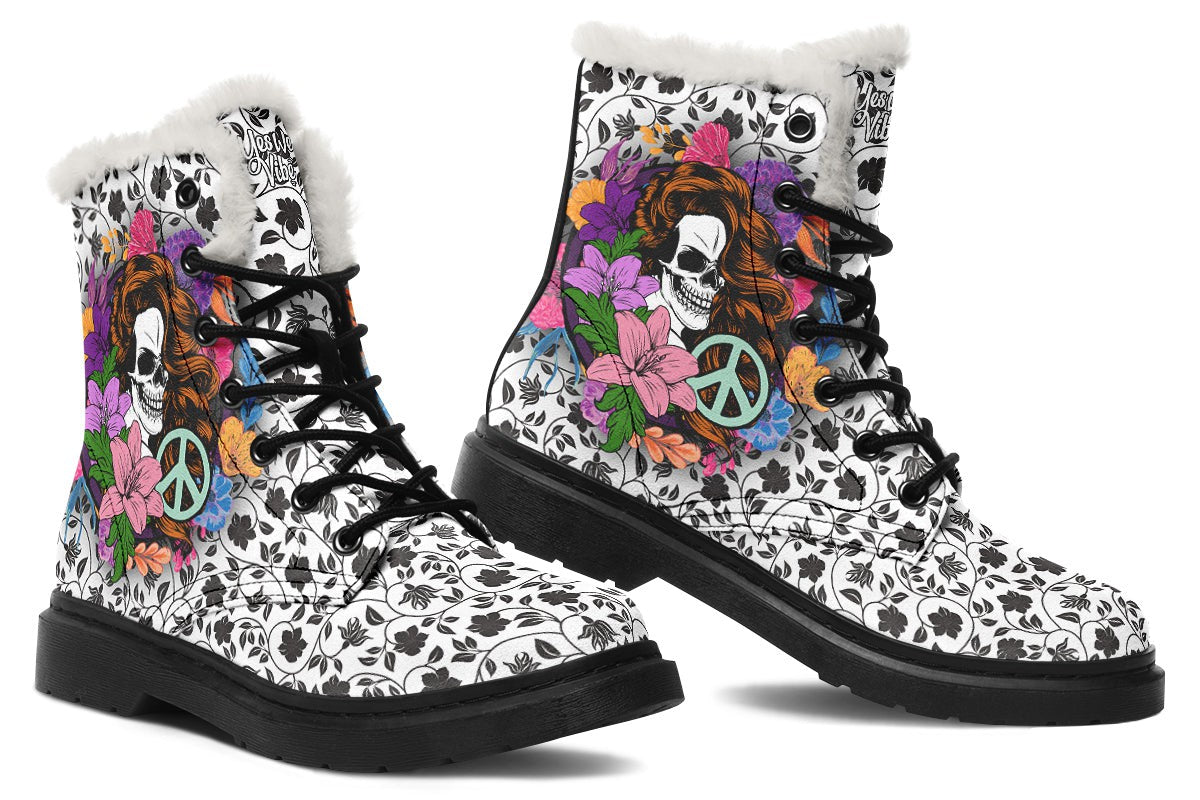 Gypsy Skull Peace White