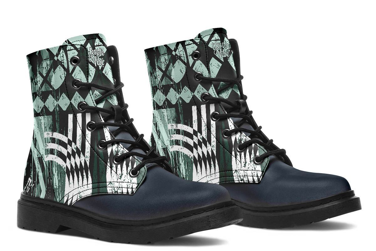 Retro Bohemian Dark Turquoise Love