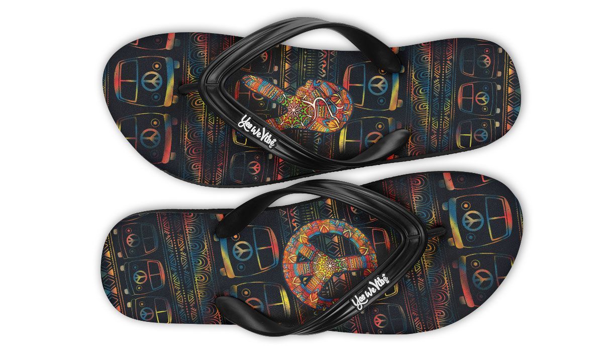 Abstract Color Hippie Bus