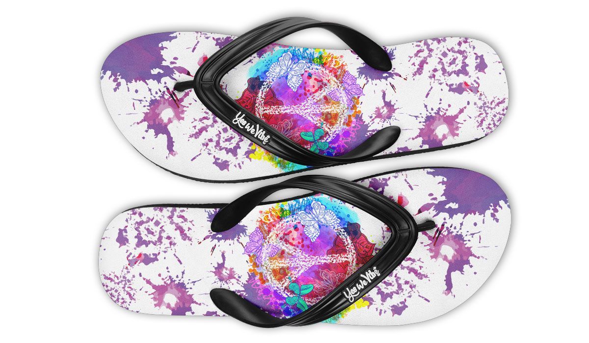 Colorful Peace And Butterflies