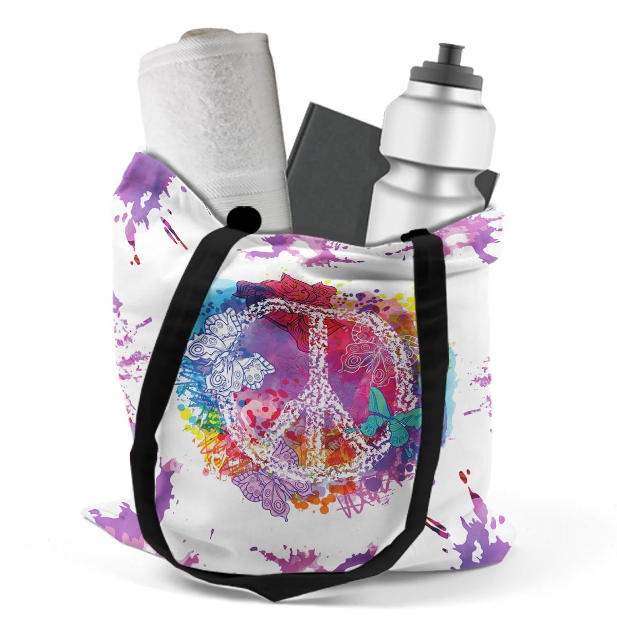 Colorful Peace And Butterflies