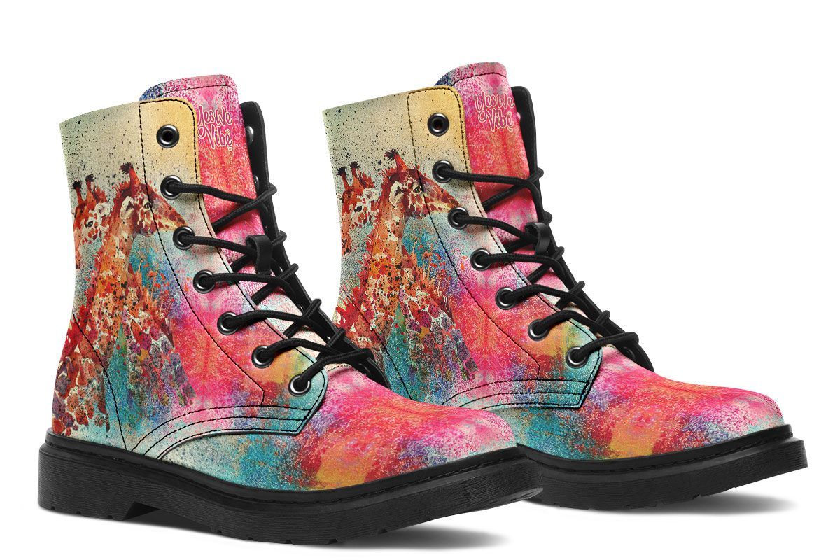 Colorful Paint Giraffes