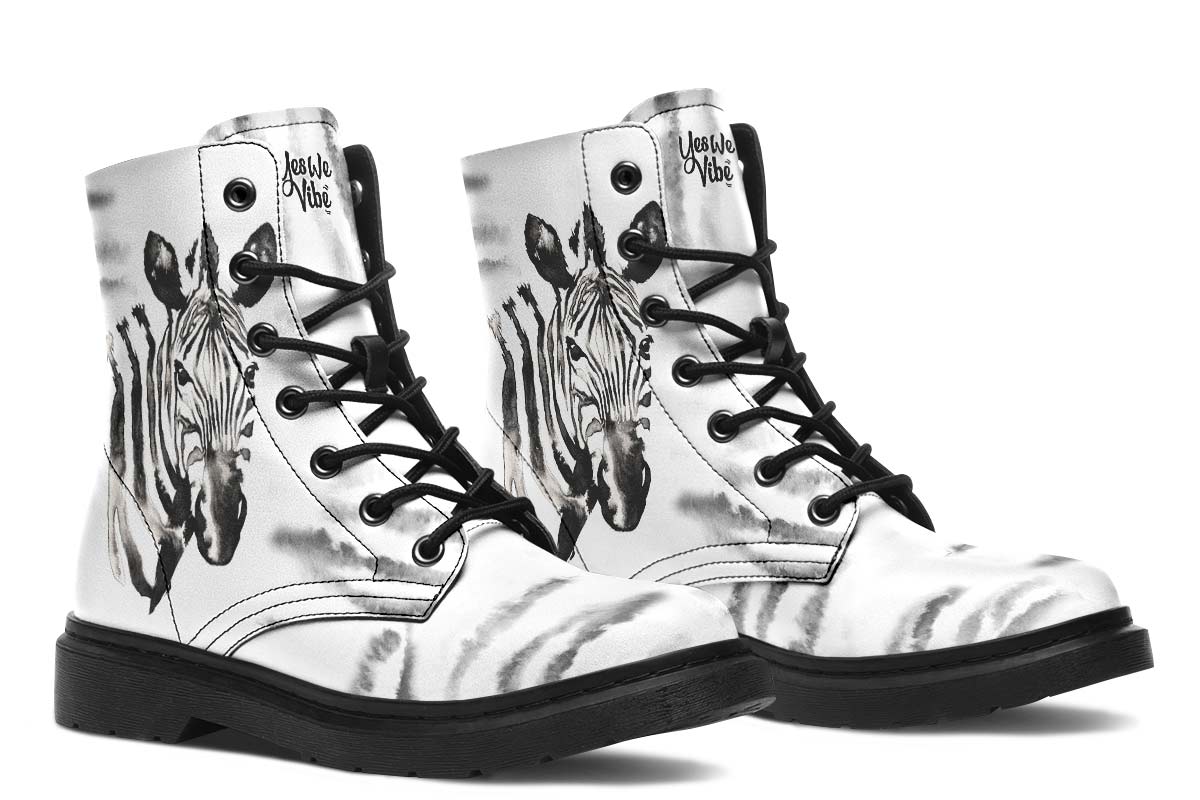 Watercolor Black Zebra