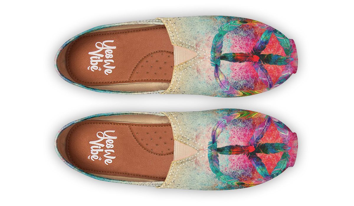 Colorful Paint Peace Feather