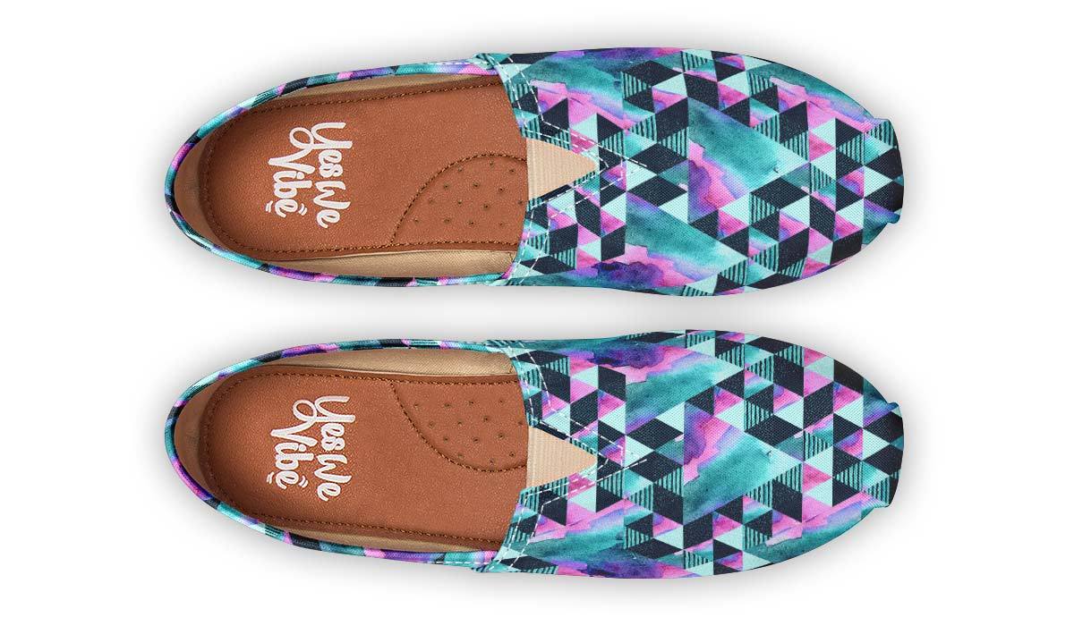 Geometric Watercolor Turquoise