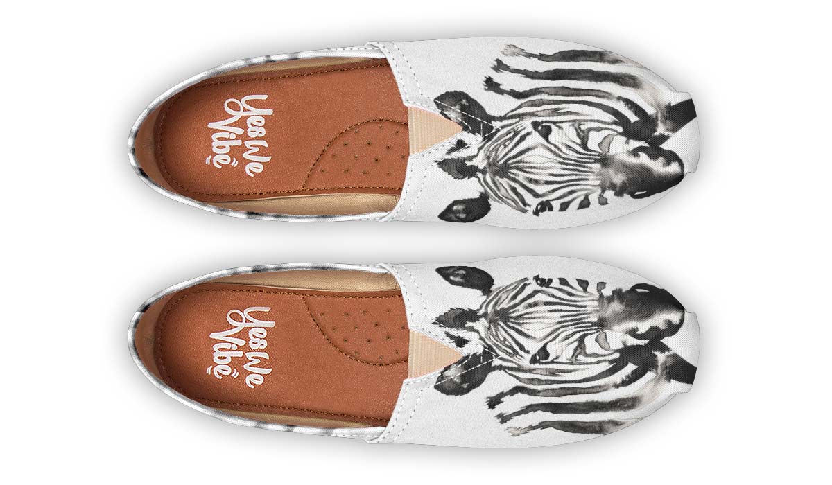 Watercolor Black Zebra