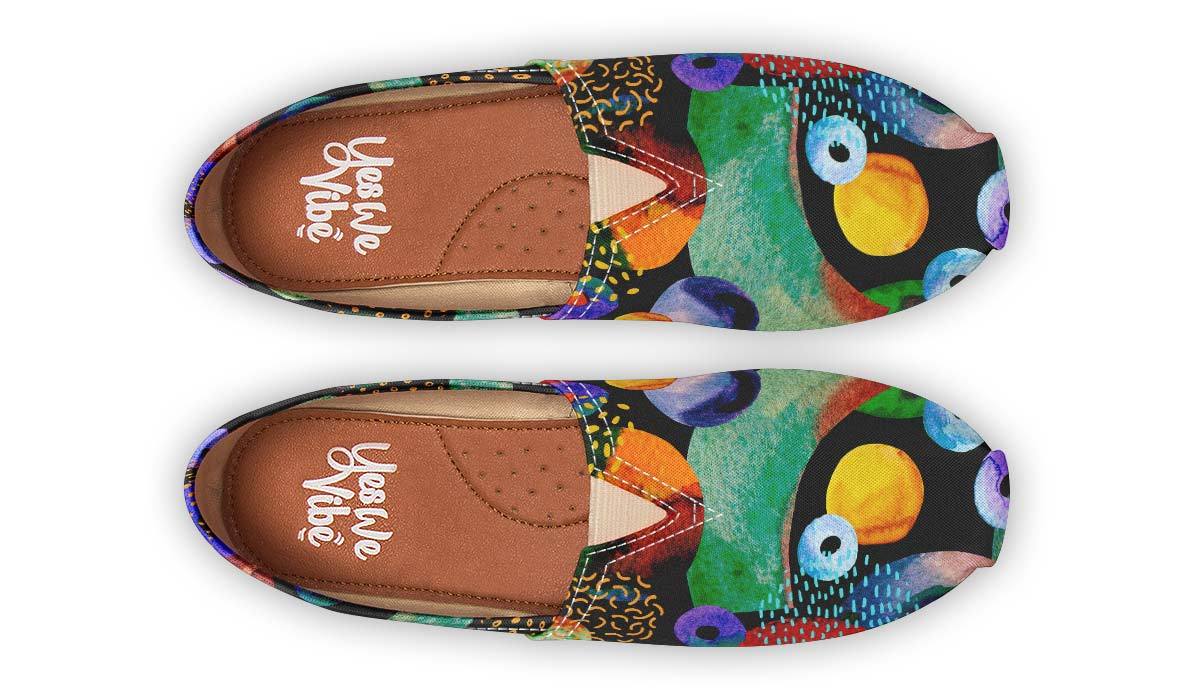 Watercolor Mixed Circles Blk