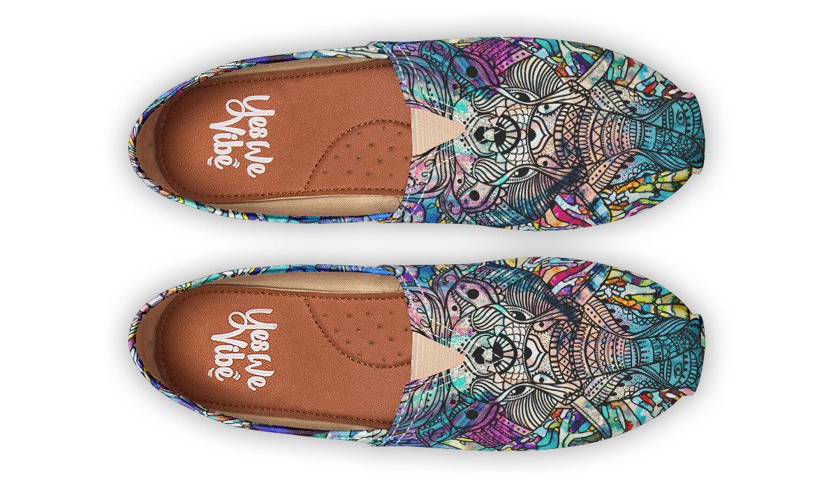 Stained Glass Zen Elephant God