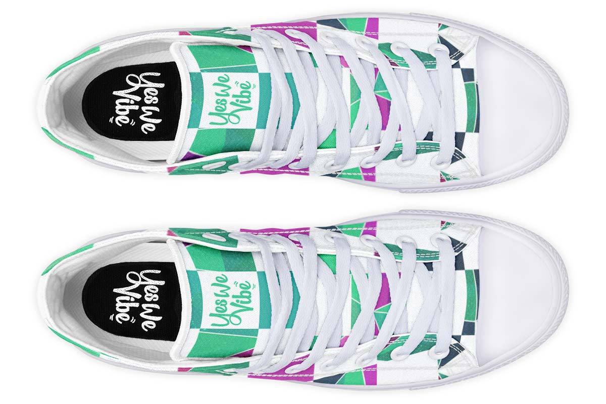 Checkered Mosaic Crystal Green