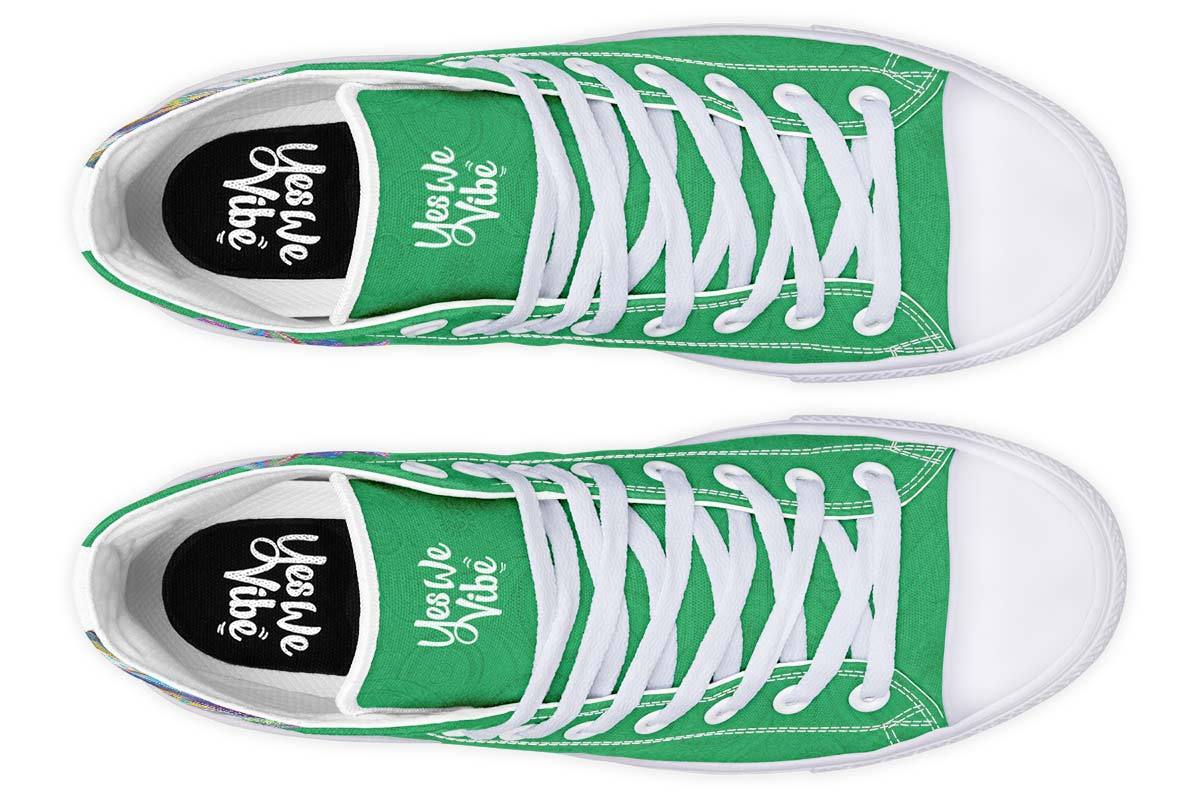 Woman And Lotus Dark Green