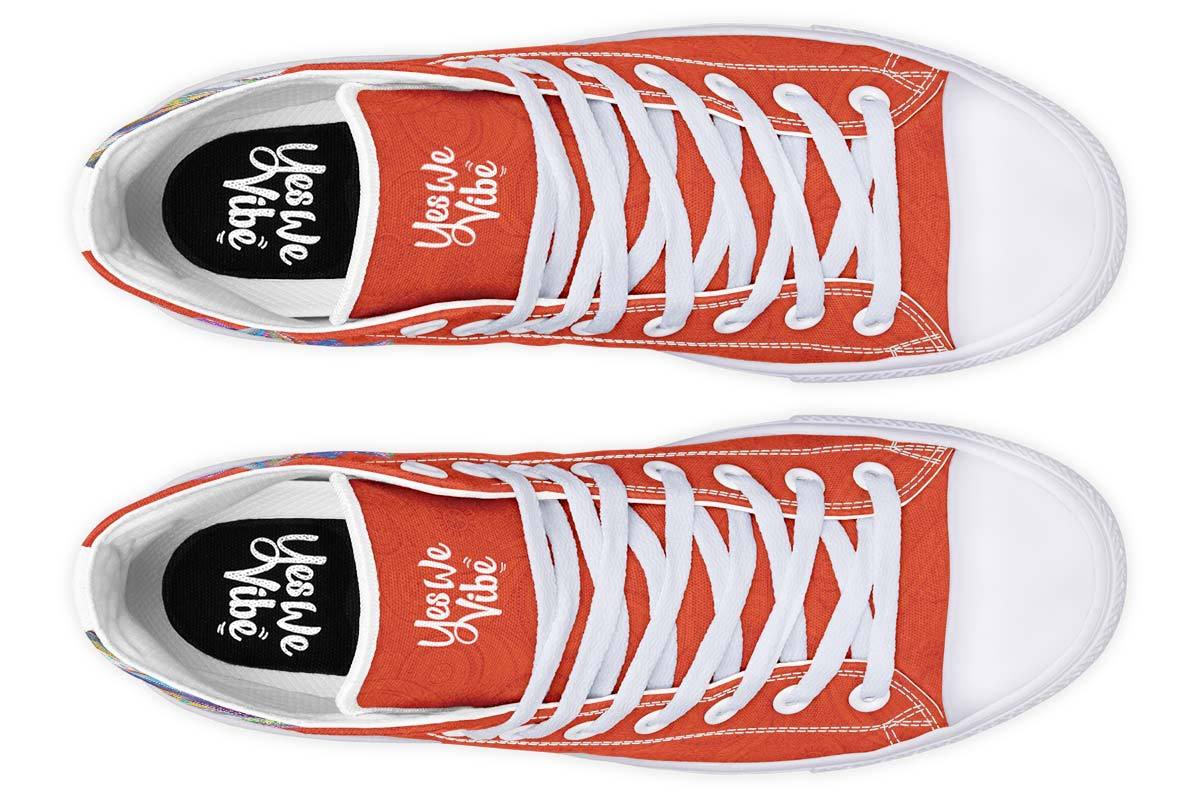 Woman And Lotus Dark Orange