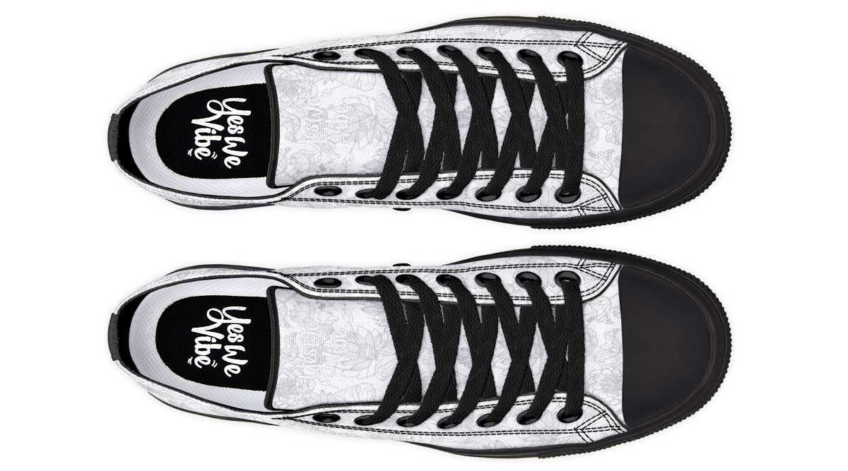 Lotus Lines Gray White