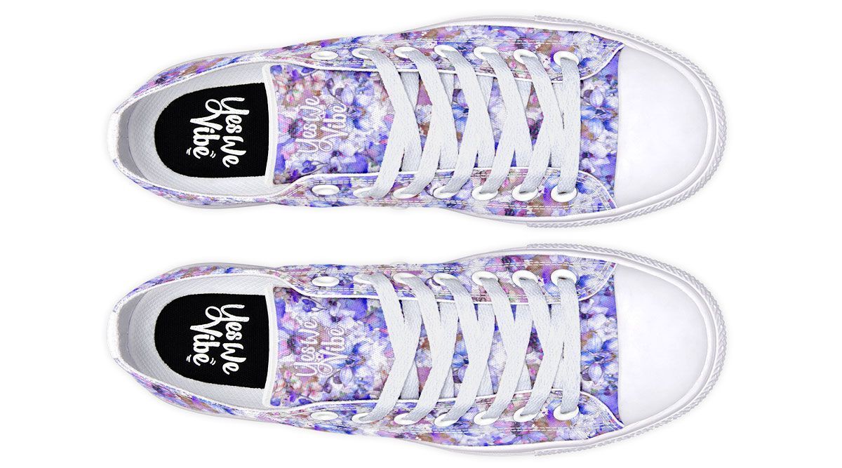 Watercolor Flowers Blue