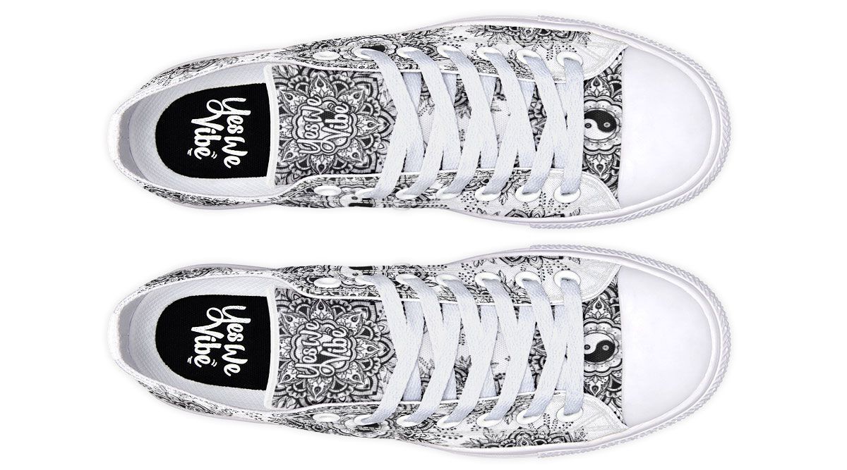 Yinyang Mandala Black And White