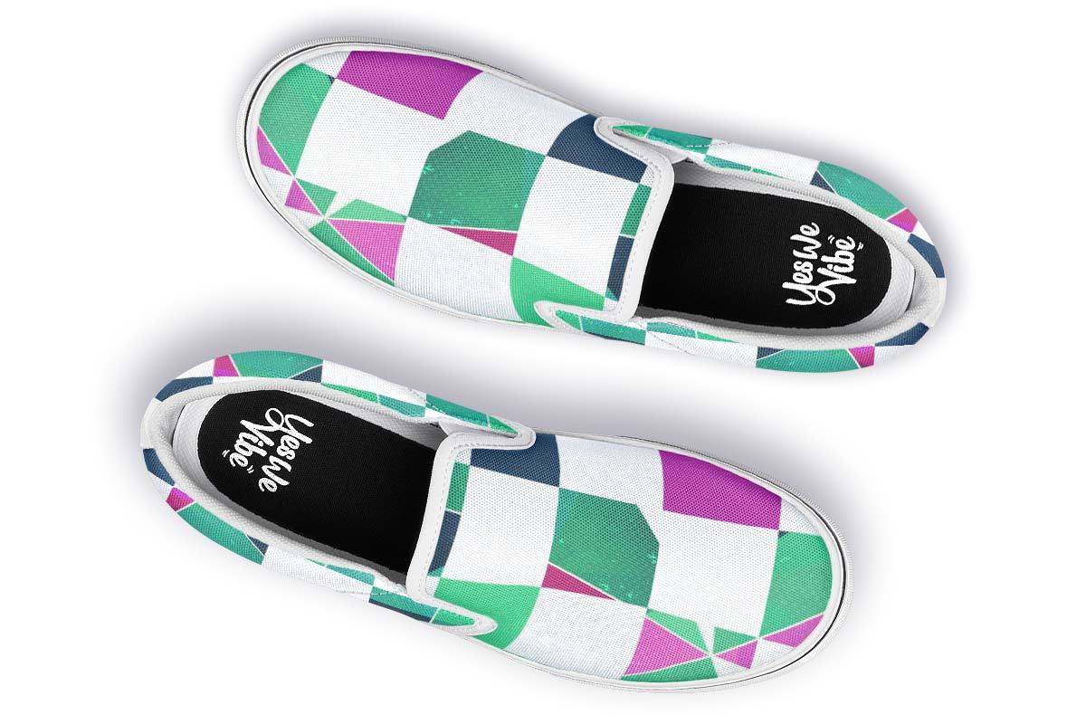 Checkered Mosaic Crystal Green