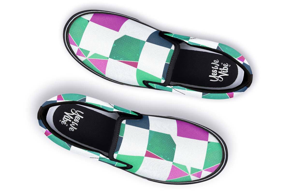 Checkered Mosaic Crystal Green