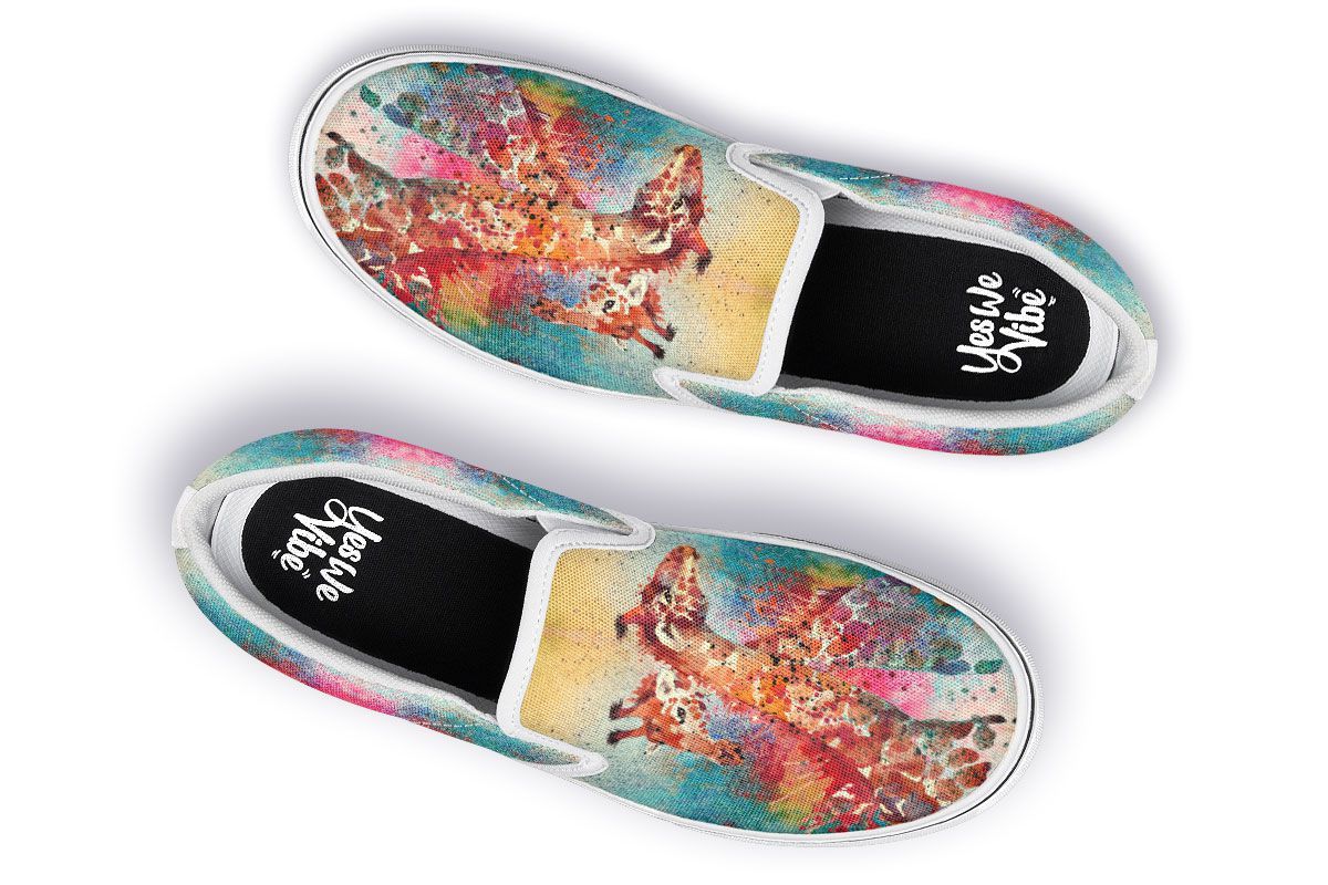 Colorful Paint Giraffes