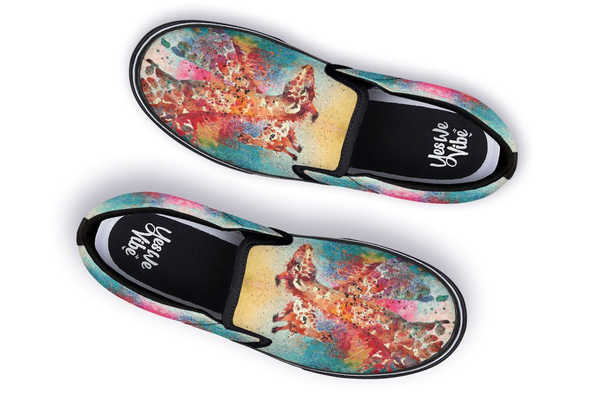 Colorful Paint Giraffes